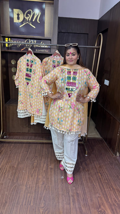 Zinia (Cotton Farshi Salwar Suit)