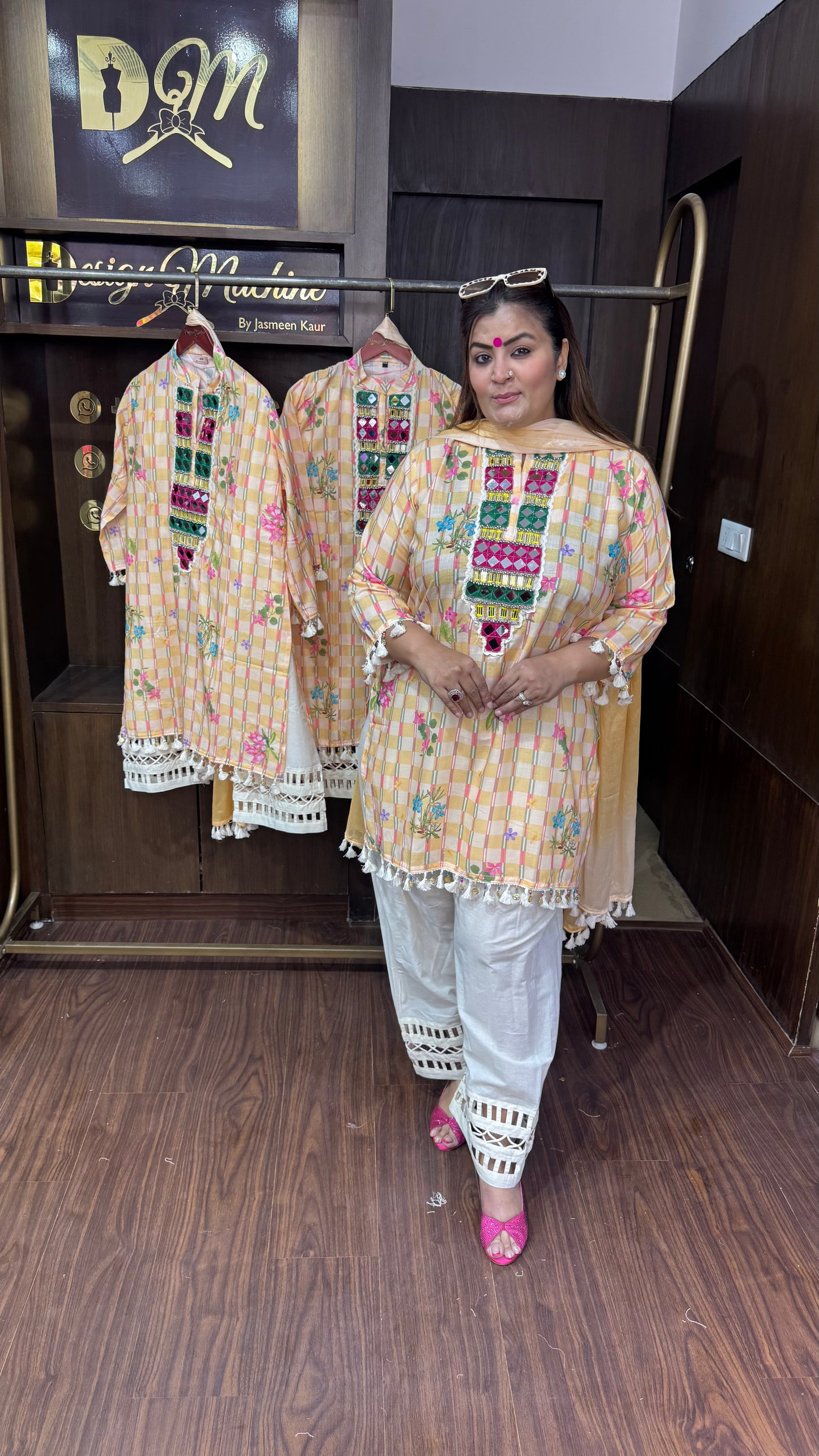 Zinia (Cotton Farshi Salwar Suit)