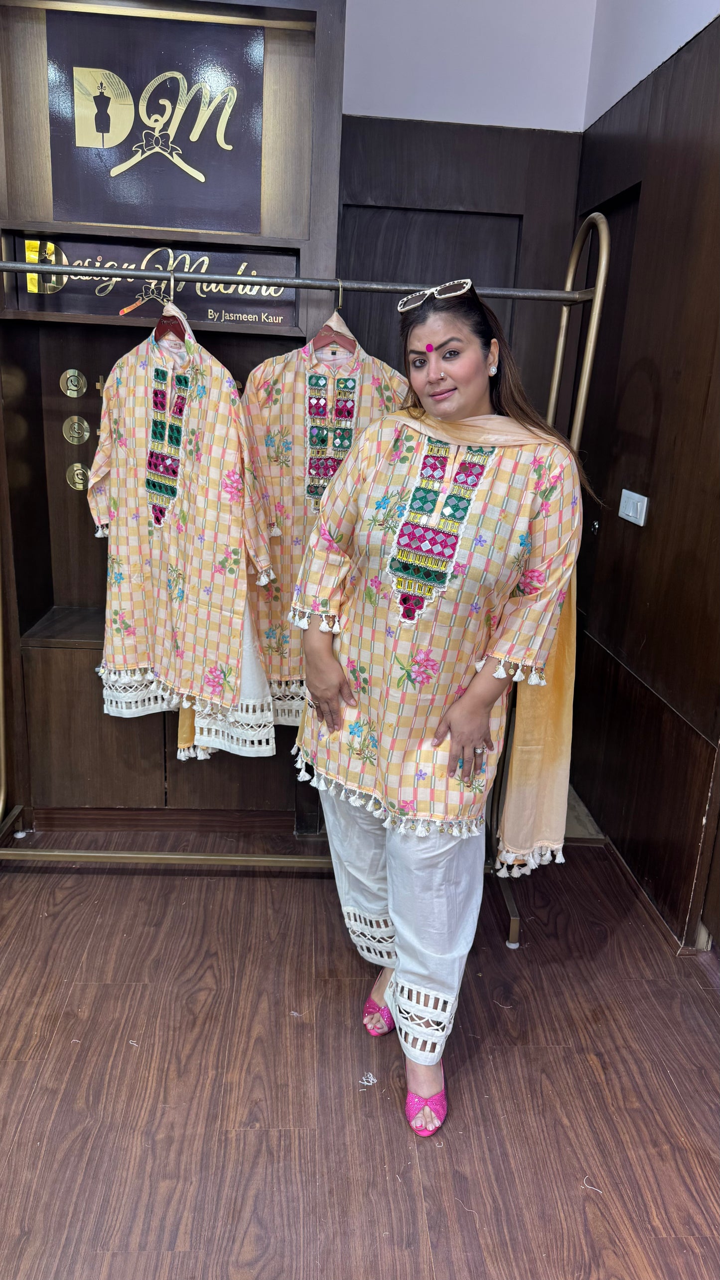 Zinia (Cotton Farshi Salwar Suit)