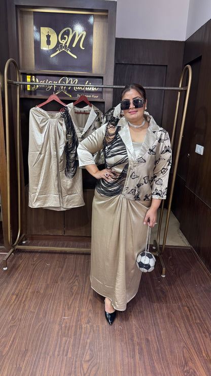 Lyra ( Imported Fabric 3 Piece Indo Western)