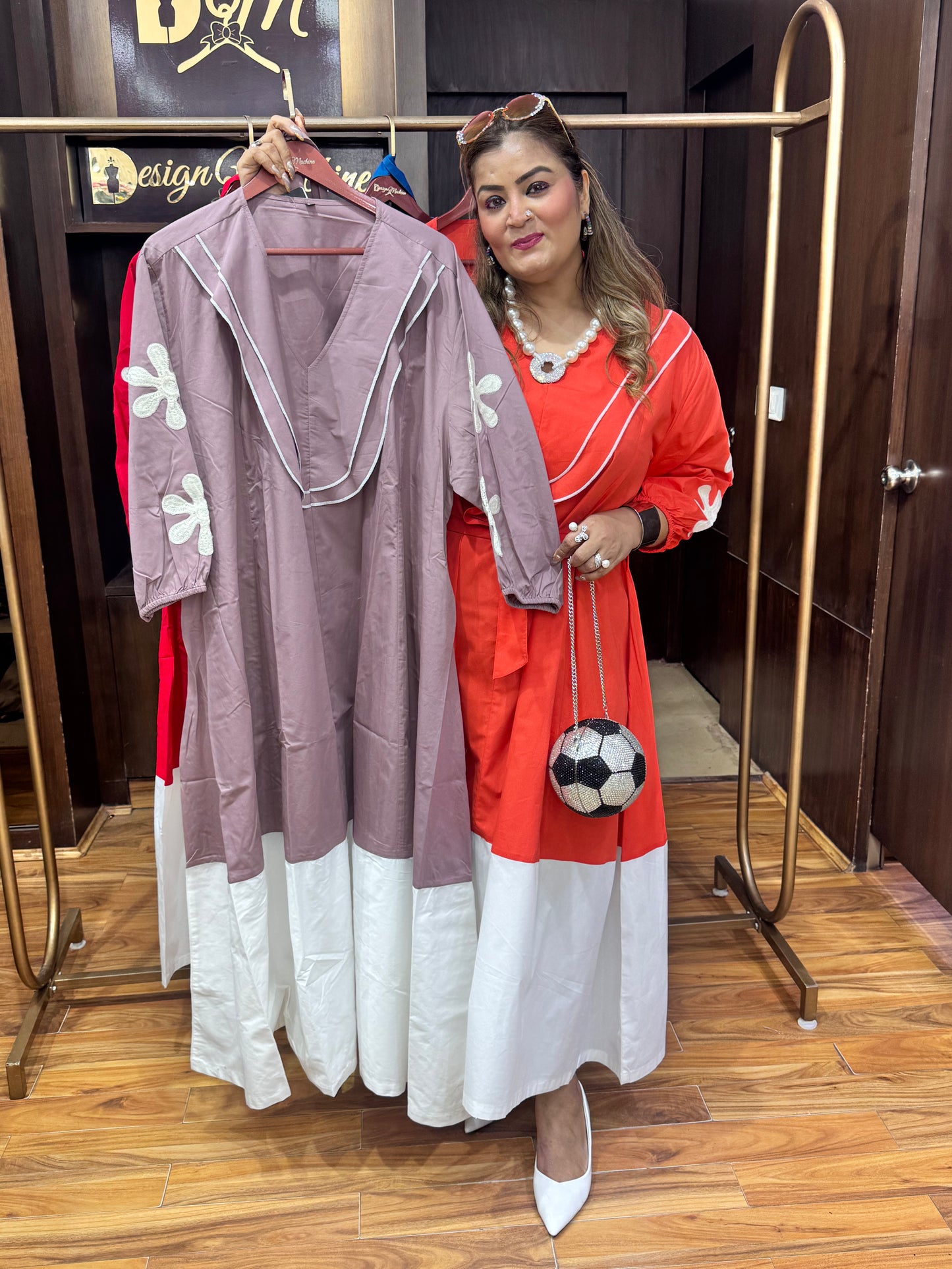 cotton anarkali dress