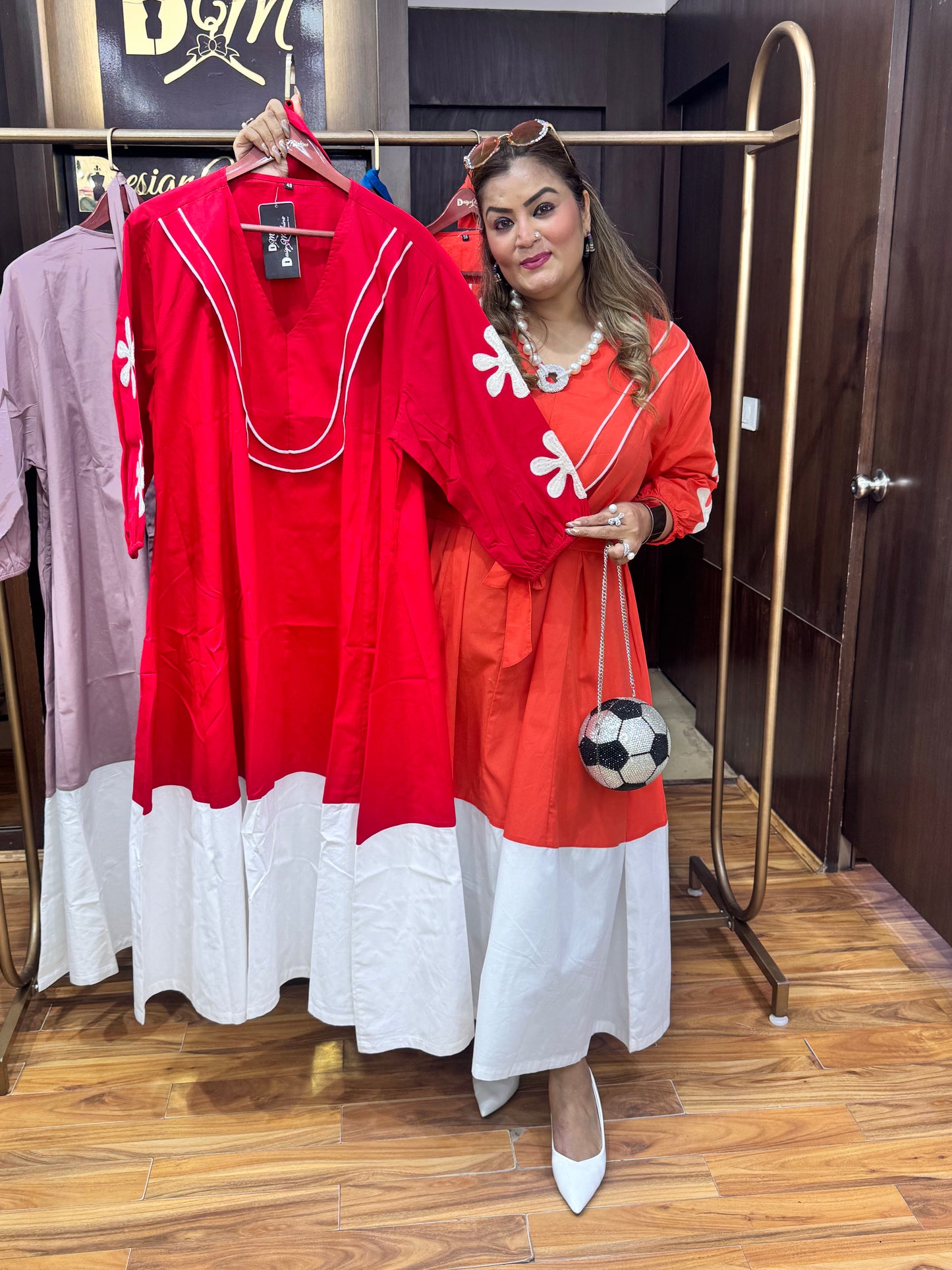 cotton anarkali dress