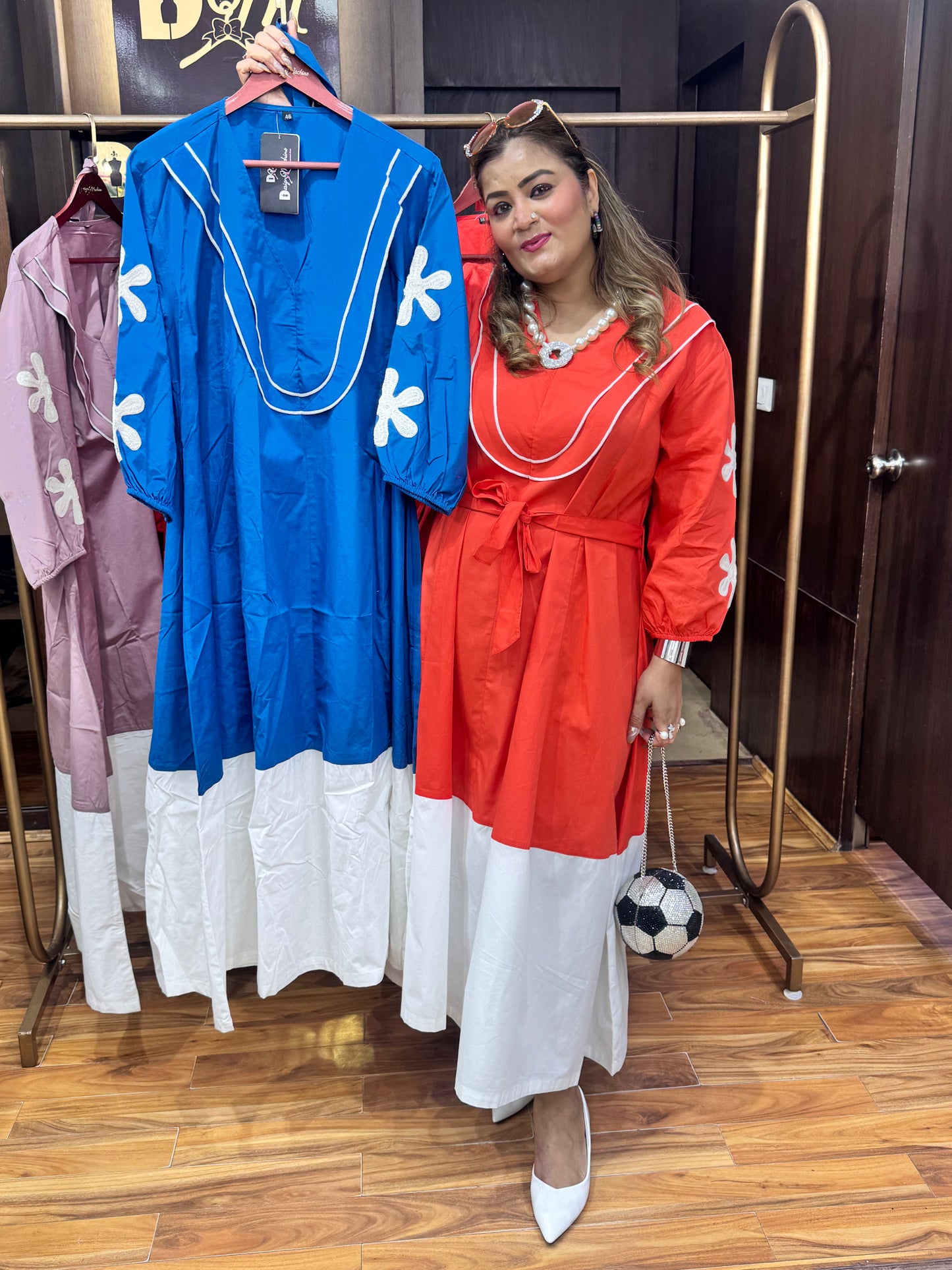 cotton anarkali dress