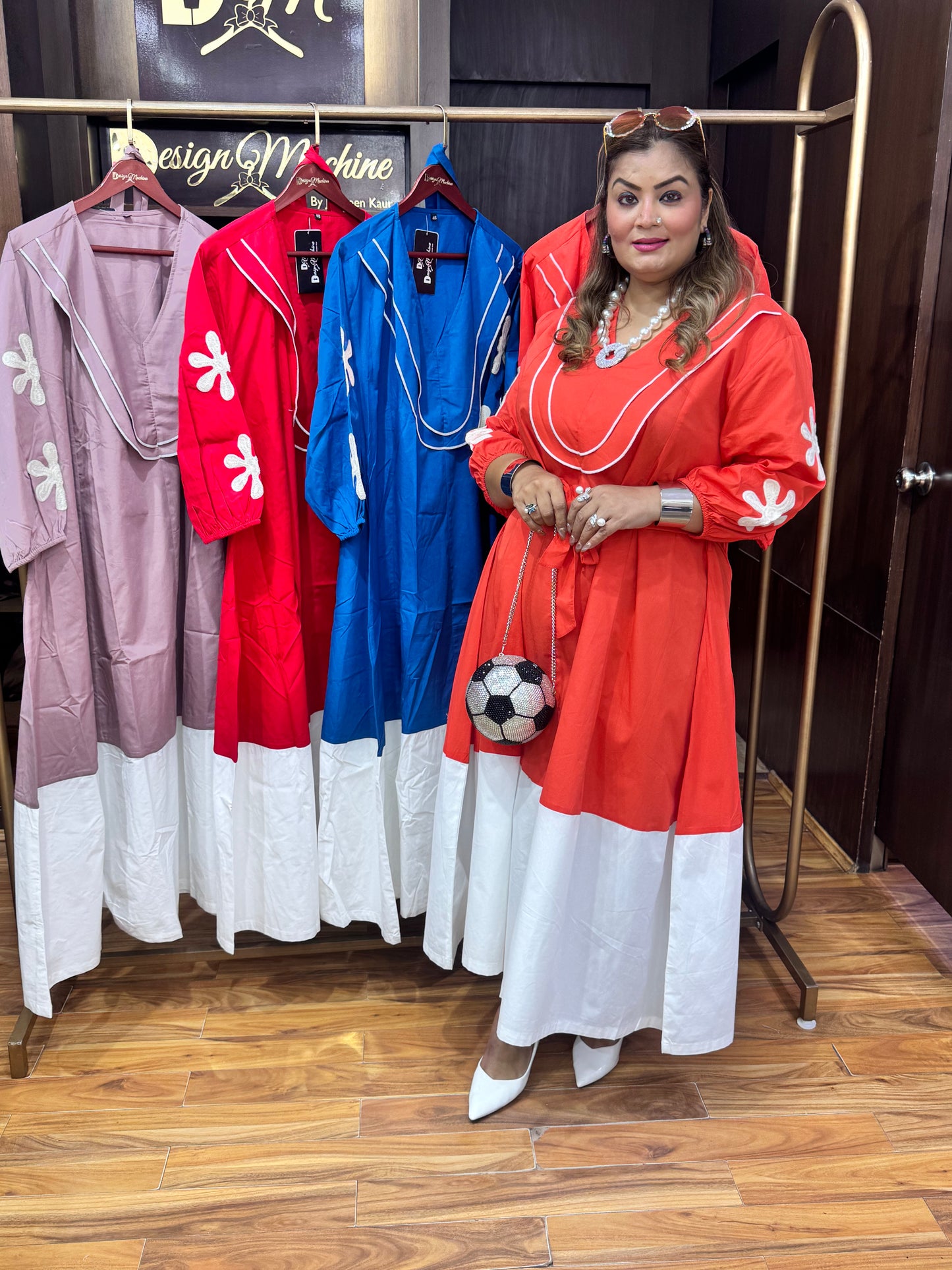 cotton anarkali dress