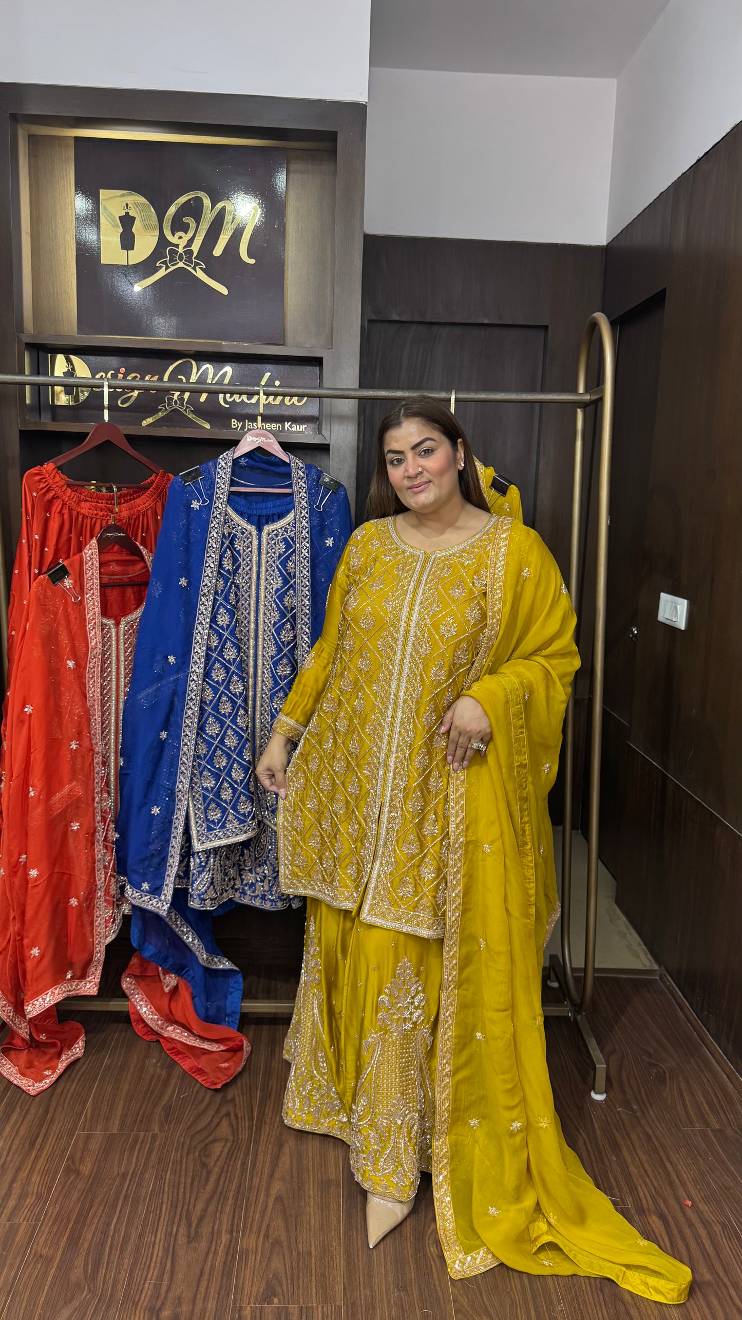 Alinae (Pure Chinnon Fabric Sharara Suit)