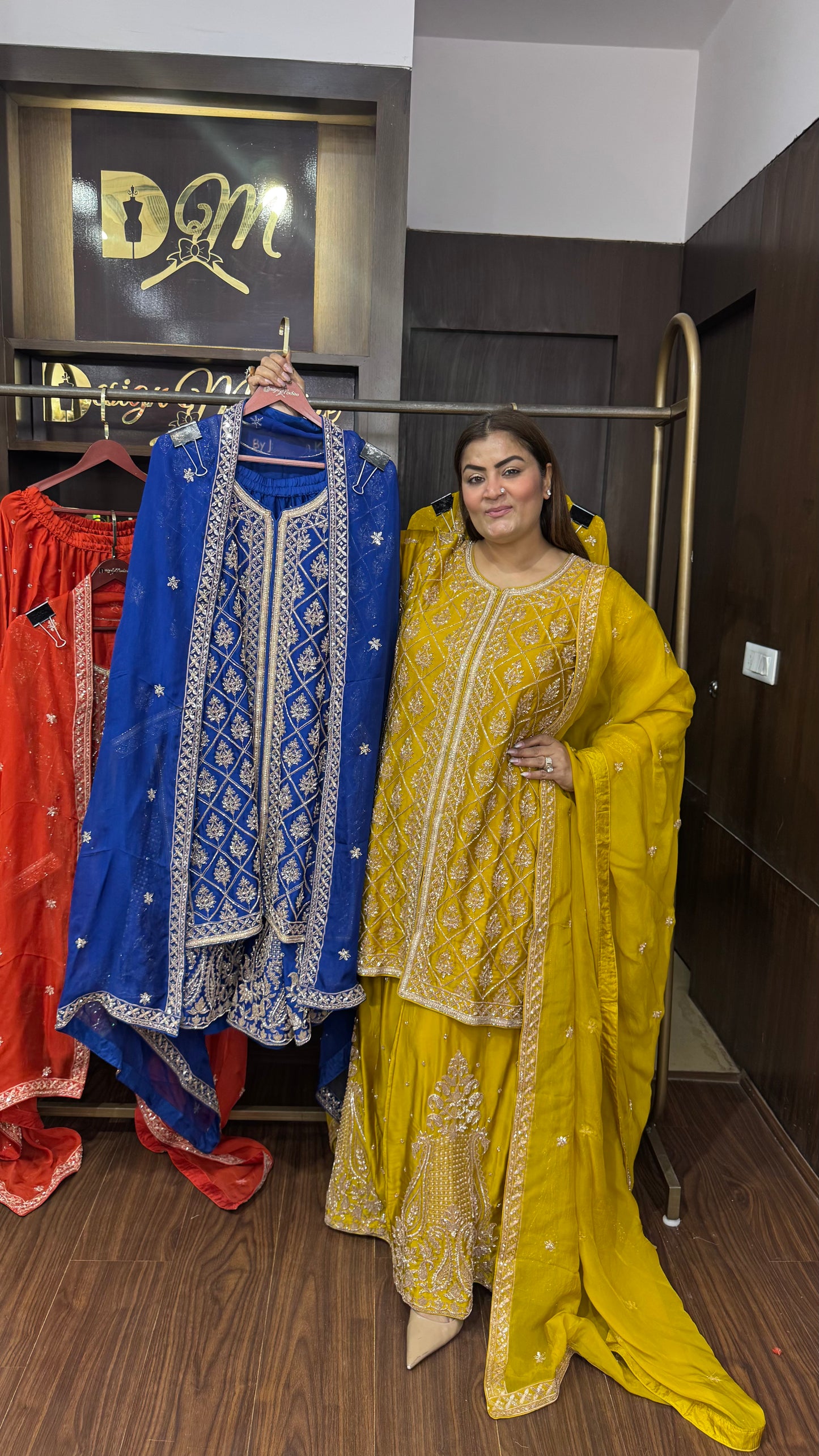 Alinae (Pure Chinnon Fabric Sharara Suit)