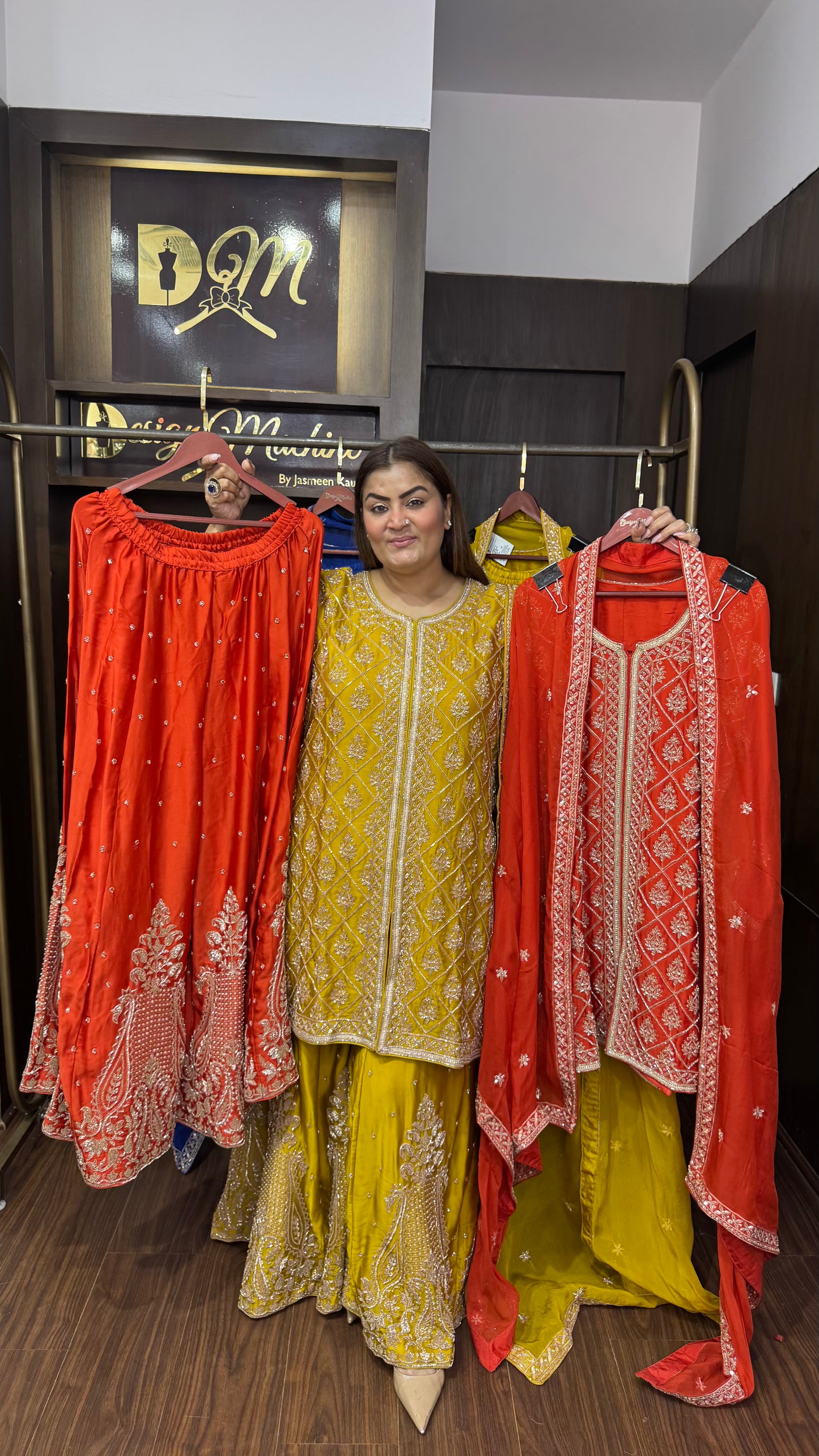 Alinae (Pure Chinnon Fabric Sharara Suit)
