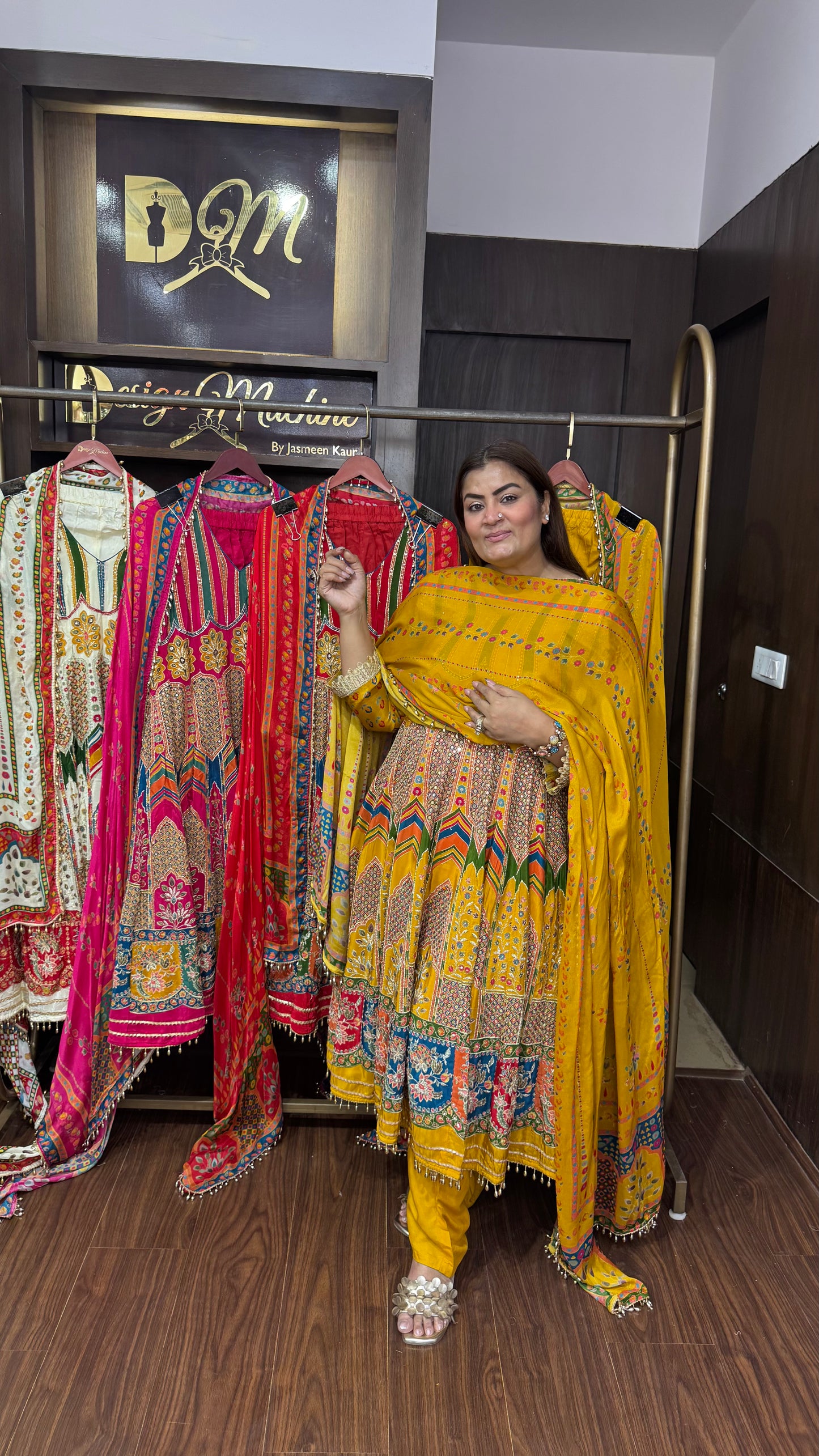 Evania (Glass Tissue Anarkali Suit)
