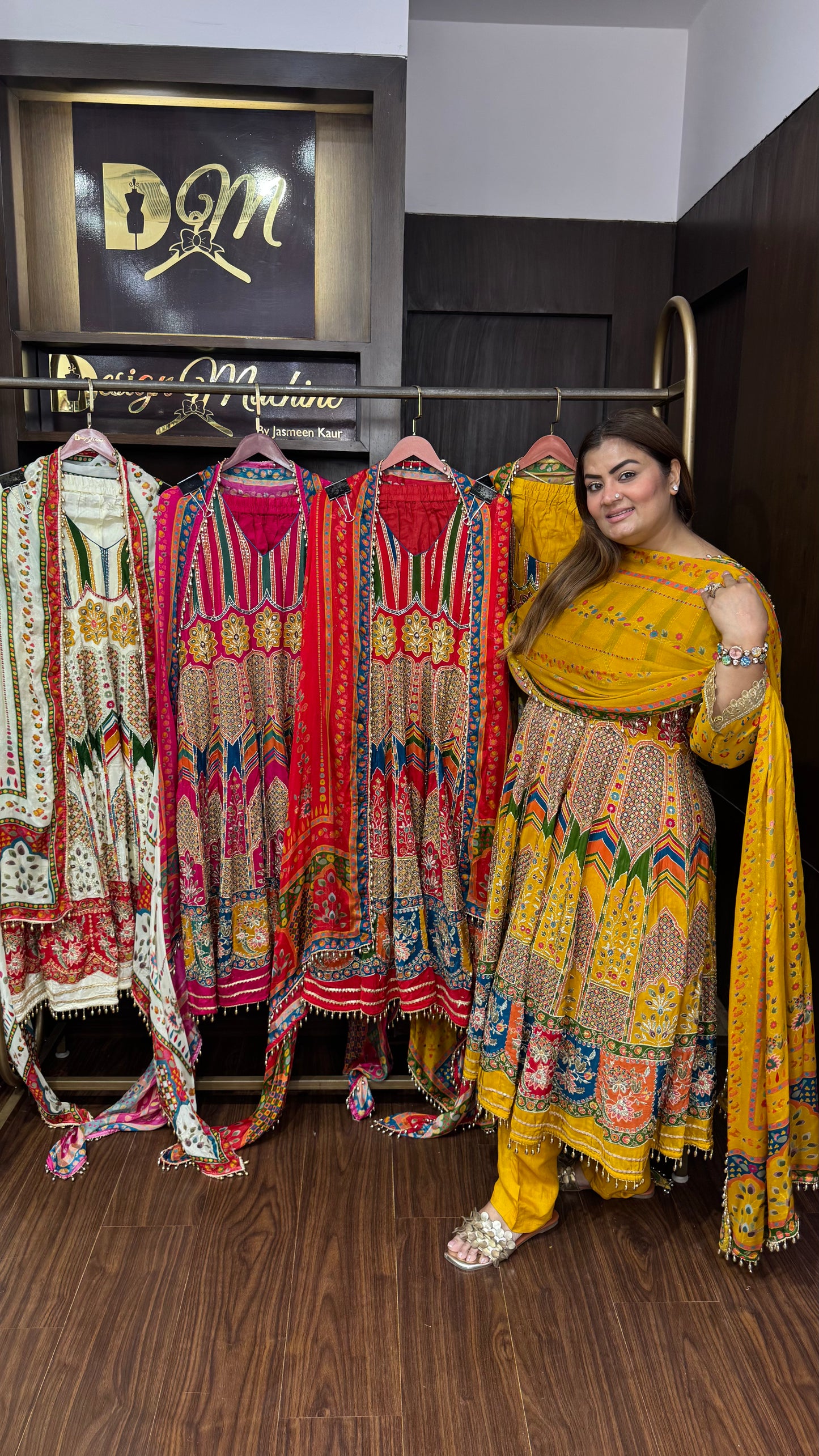 Evania (Glass Tissue Anarkali Suit)