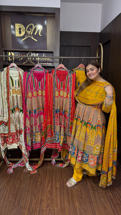 Evania (Glass Tissue Anarkali Suit)