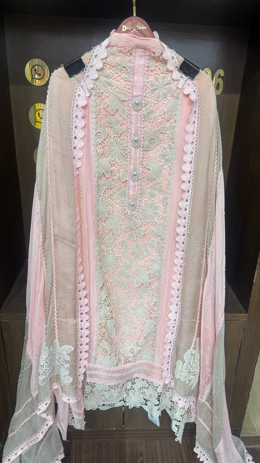 Ivara (Organza Tissue Fabric Unstitch Suit)
