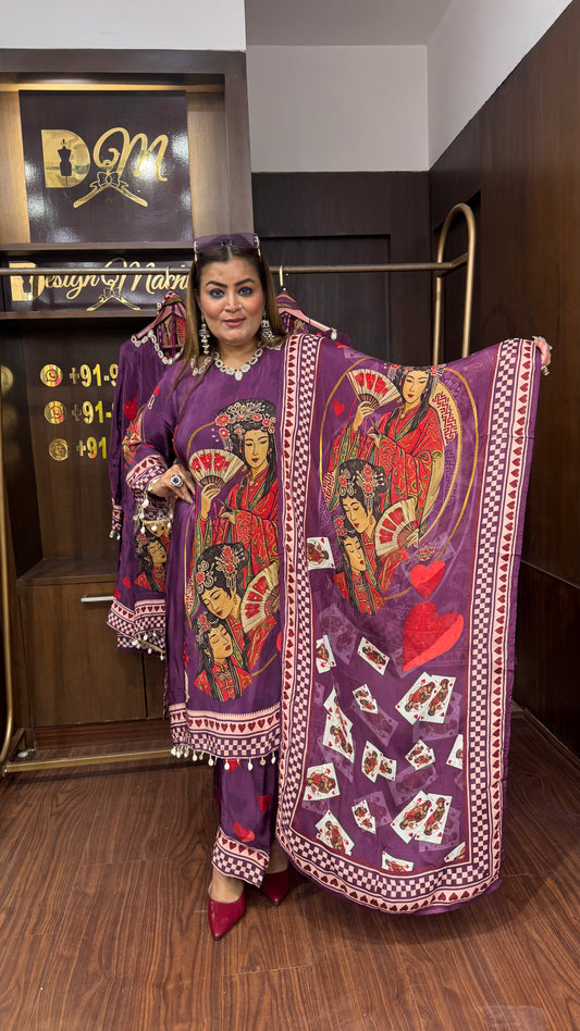 Lunavira (Pure Crepe Suit)