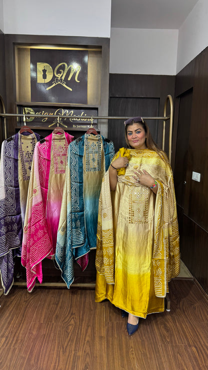 Gajji Silk Fabric (Unstitch Suit)