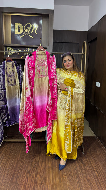 Gajji Silk Fabric (Unstitch Suit)