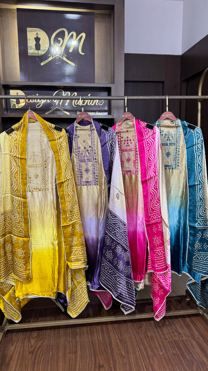 Gajji Silk Fabric (Unstitch Suit)