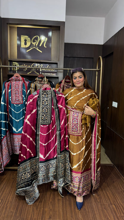 Beautiful Gajji Silk (Unstitch Suit)