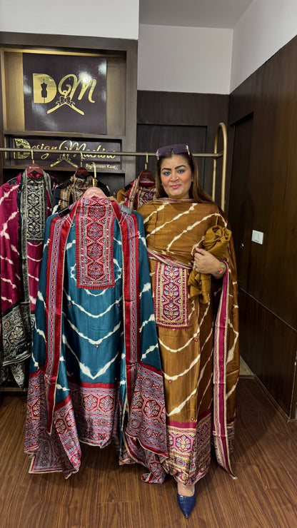 Beautiful Gajji Silk (Unstitch Suit)