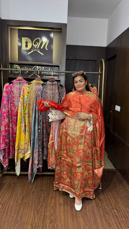 Orivia Gajji Silk (Unstitch Suit)