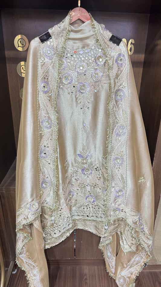 Siya (Ziraf Tissue Fabric Unstitch Suit)