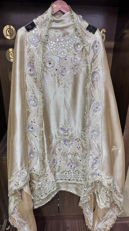 Siya (Ziraf Tissue Fabric Unstitch Suit)
