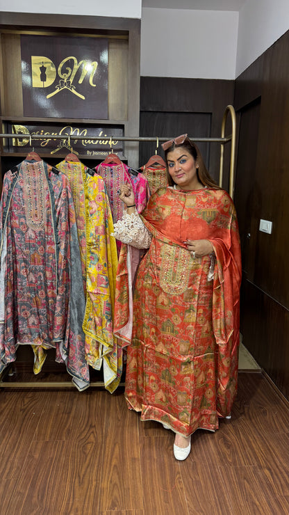 Orivia Gajji Silk (Unstitch Suit)