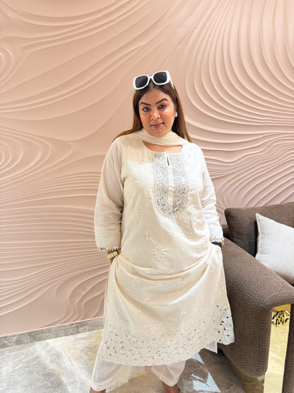 Beautiful Lakhnavi Cotton Suit