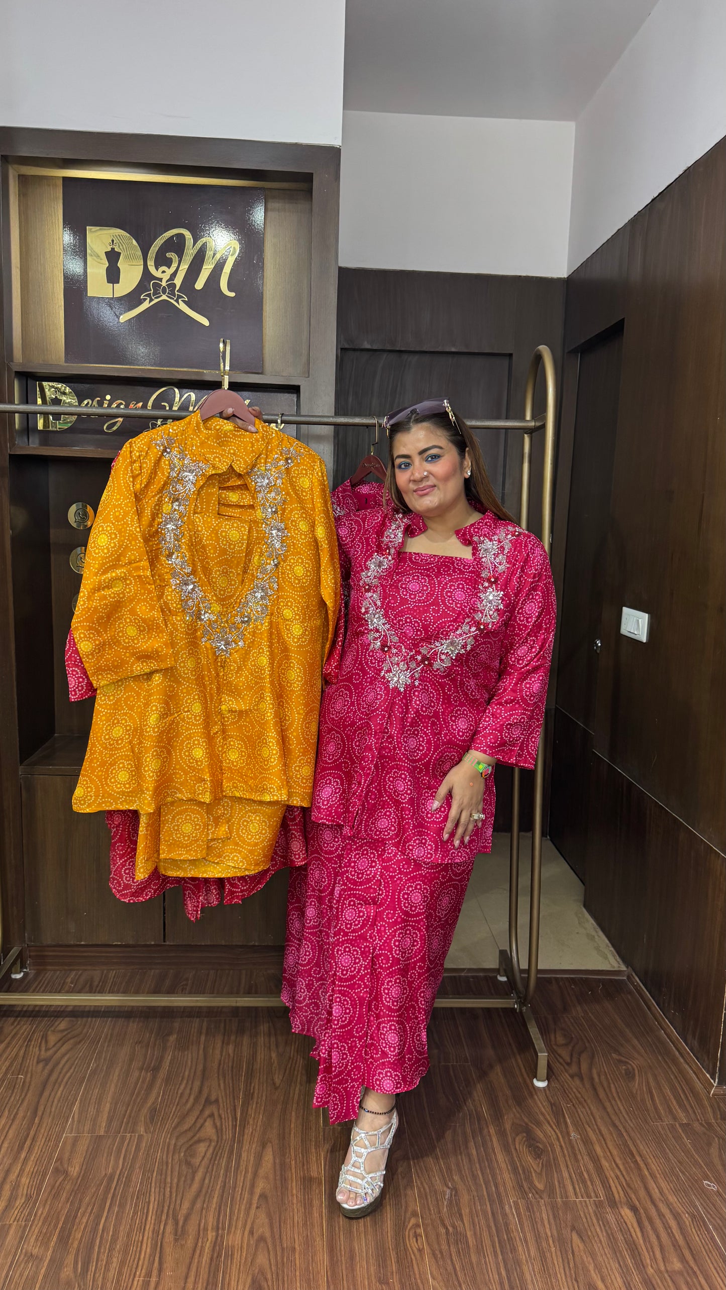 Masleen Cotton 3 Piece Indo Western Set