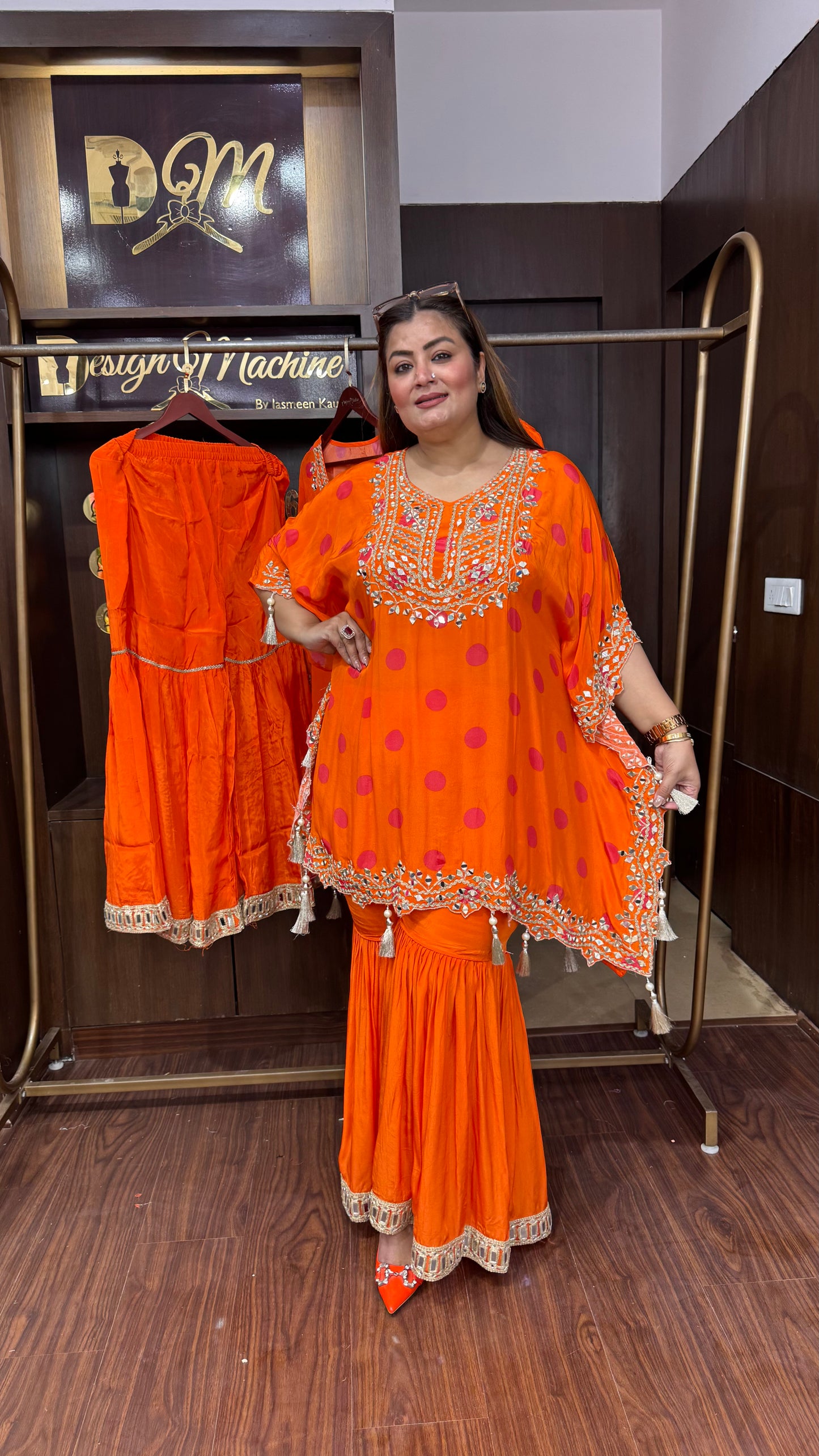Aarohi Silken Crepe Kaftan