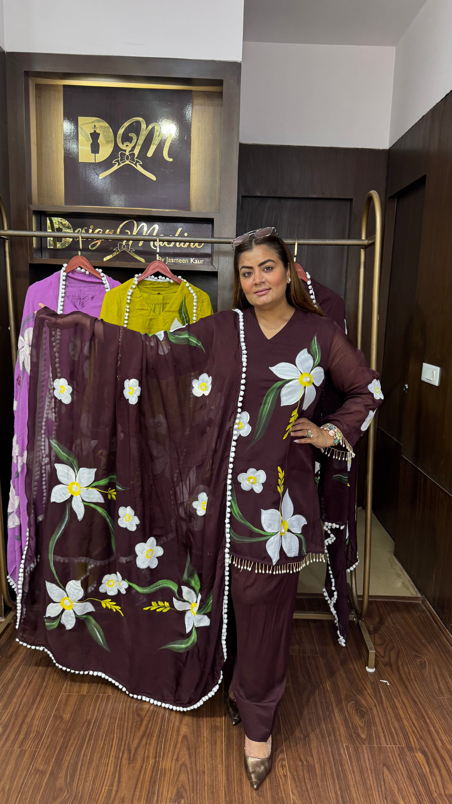 Pure Glass Tissue (Farshi Salwar Suit)