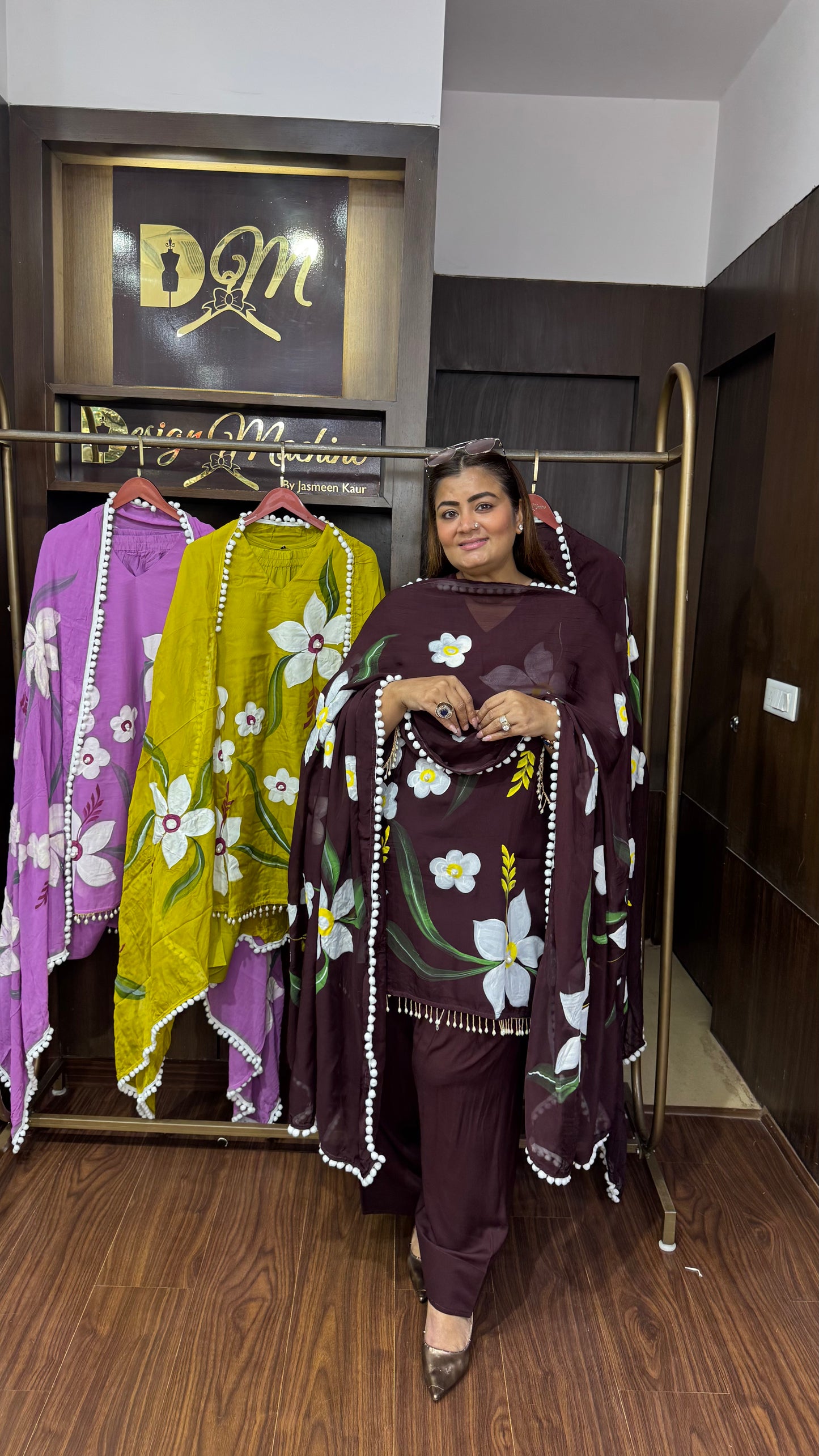 Pure Glass Tissue (Farshi Salwar Suit)