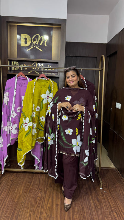 Pure Glass Tissue (Farshi Salwar Suit)
