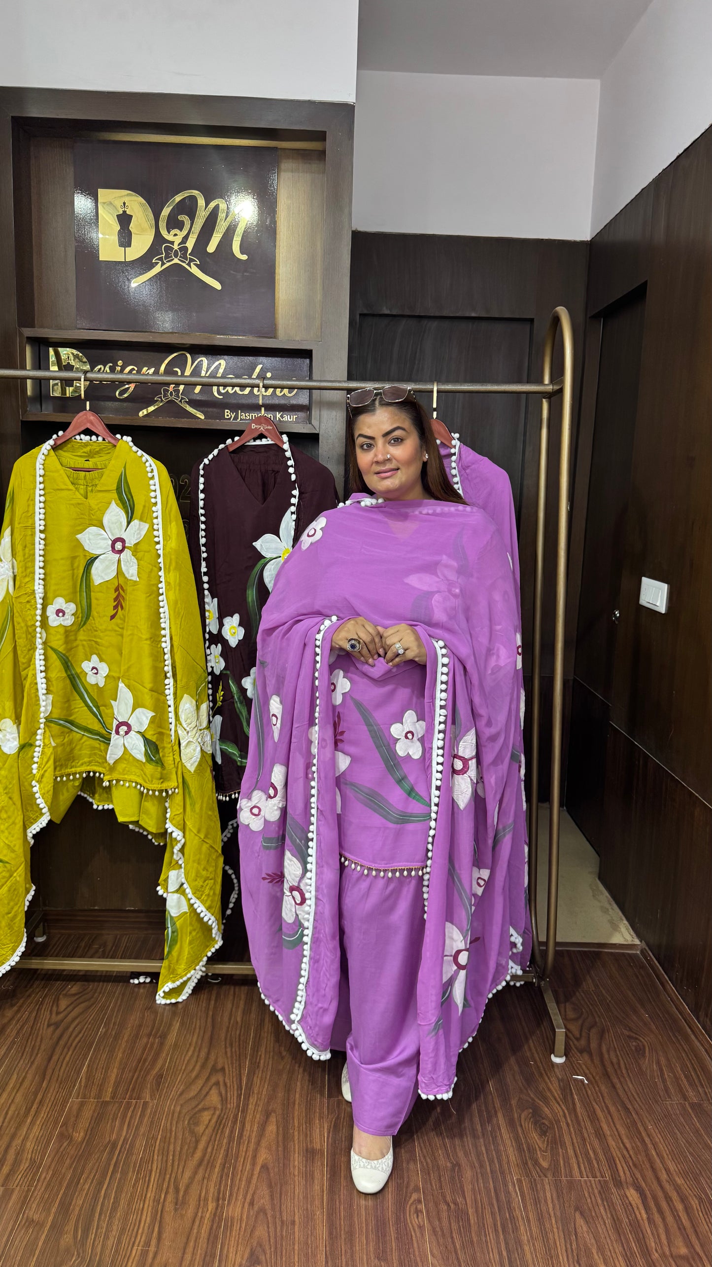 Pure Glass Tissue (Farshi Salwar Suit)