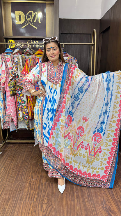 Esha (Cotton Suit With Georgette Dupatta)