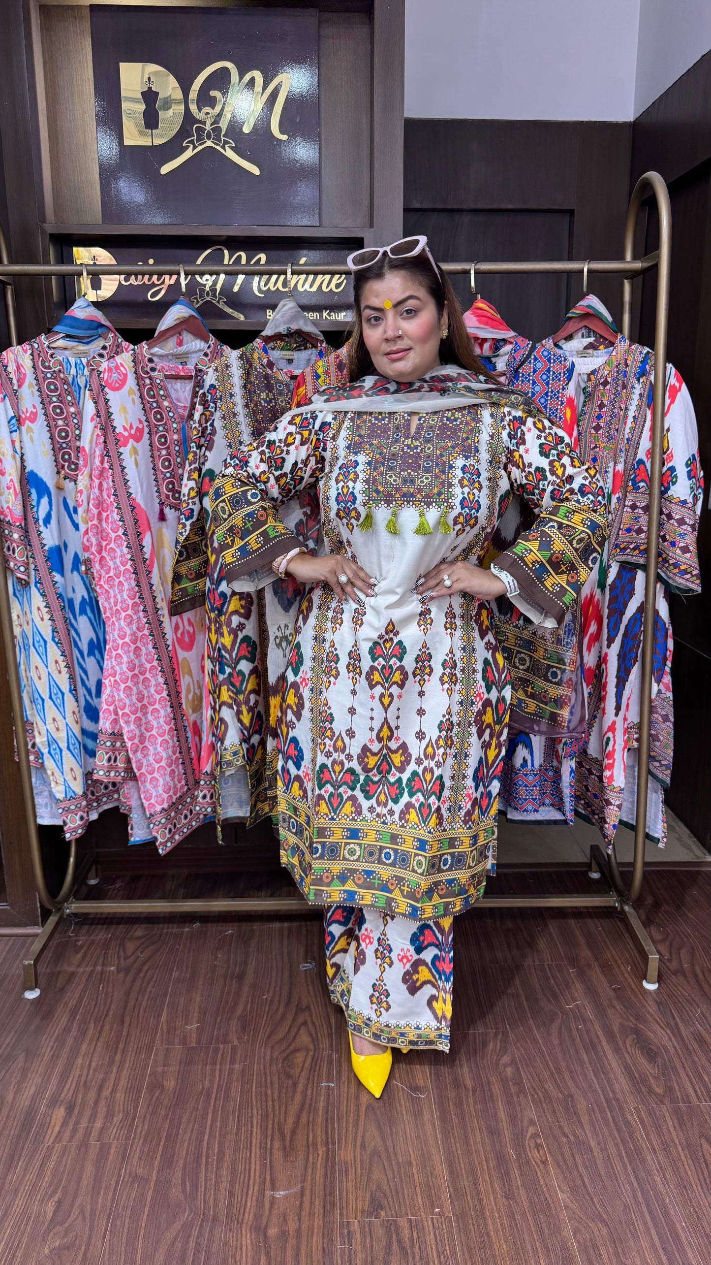 Esha (Cotton Suit With Georgette Dupatta)