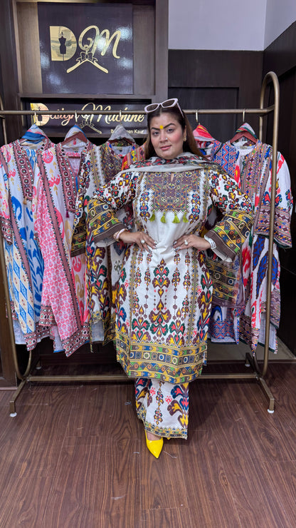 Esha (Cotton Suit With Georgette Dupatta)