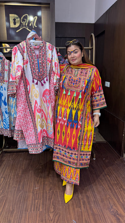 Esha (Cotton Suit With Georgette Dupatta)