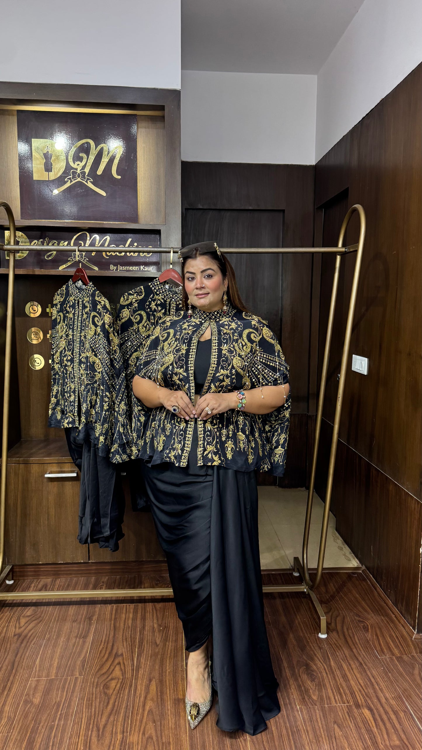 Rishika (Pure Crepe 3 Piece Indo Western)