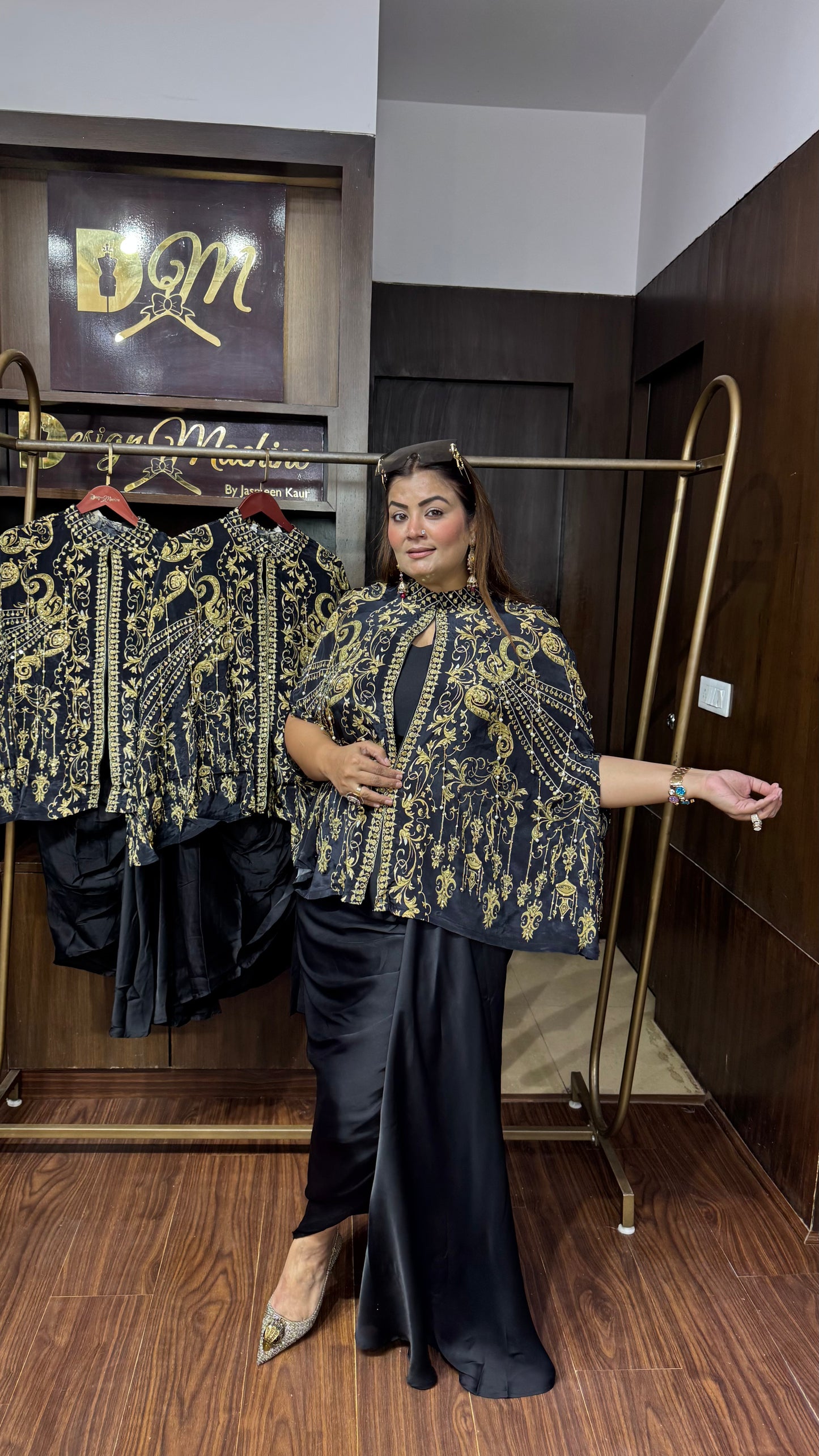 Rishika (Pure Crepe 3 Piece Indo Western)