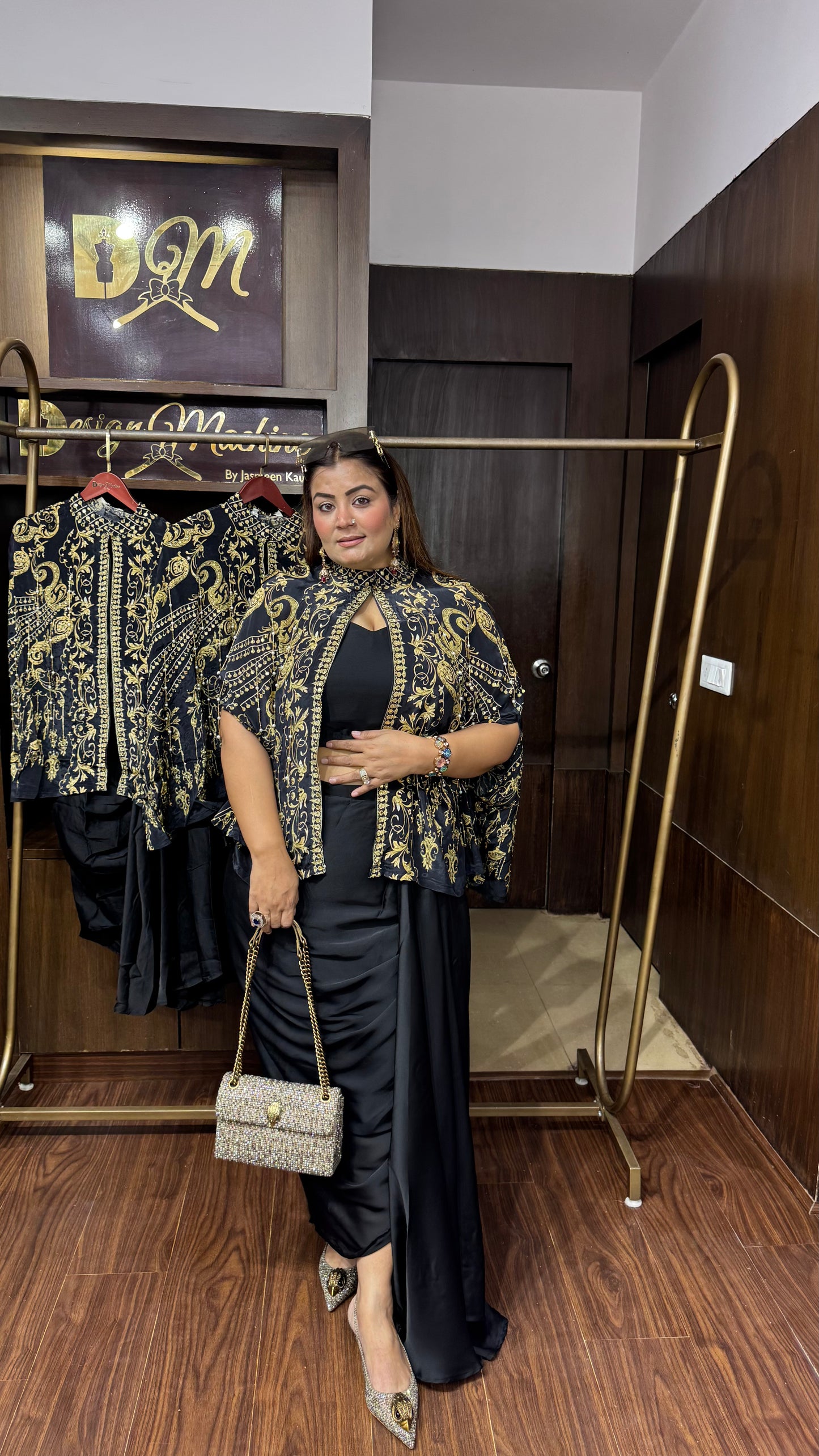 Rishika (Pure Crepe 3 Piece Indo Western)