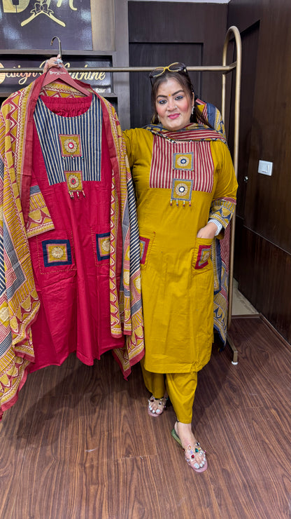 Tiya (Cotton Stitched Suit)