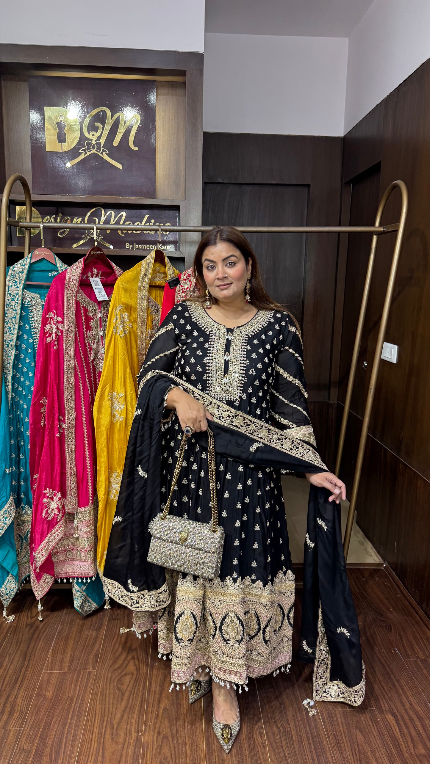 Kiritka (Pure Chinnon Anarkali Suit)