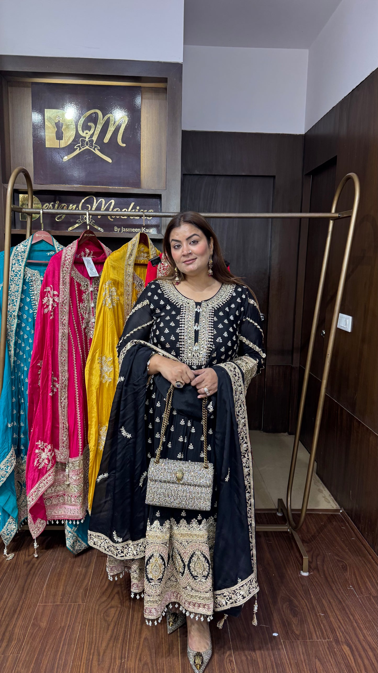 Kiritka (Pure Chinnon Anarkali Suit)