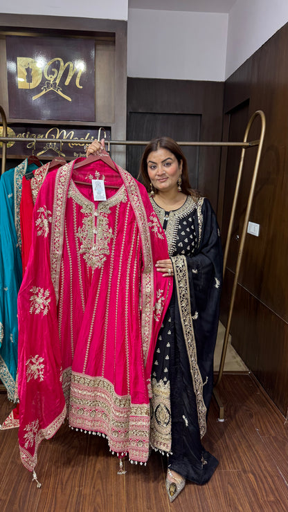 Kiritka (Pure Chinnon Anarkali Suit)