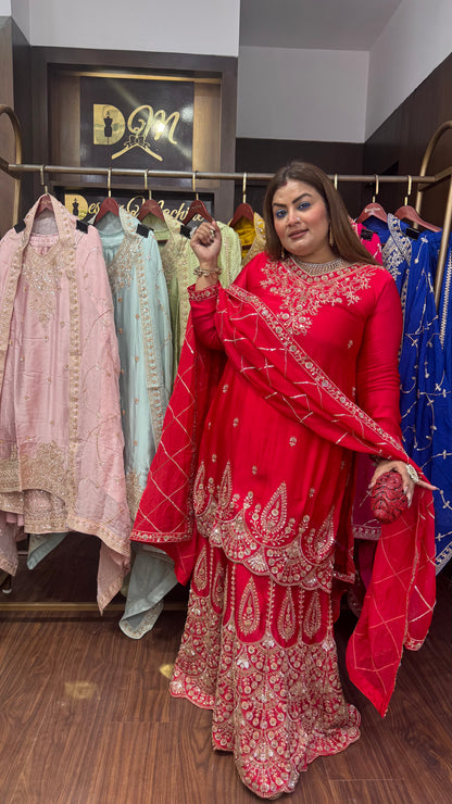 Aafreen Sharara Suit