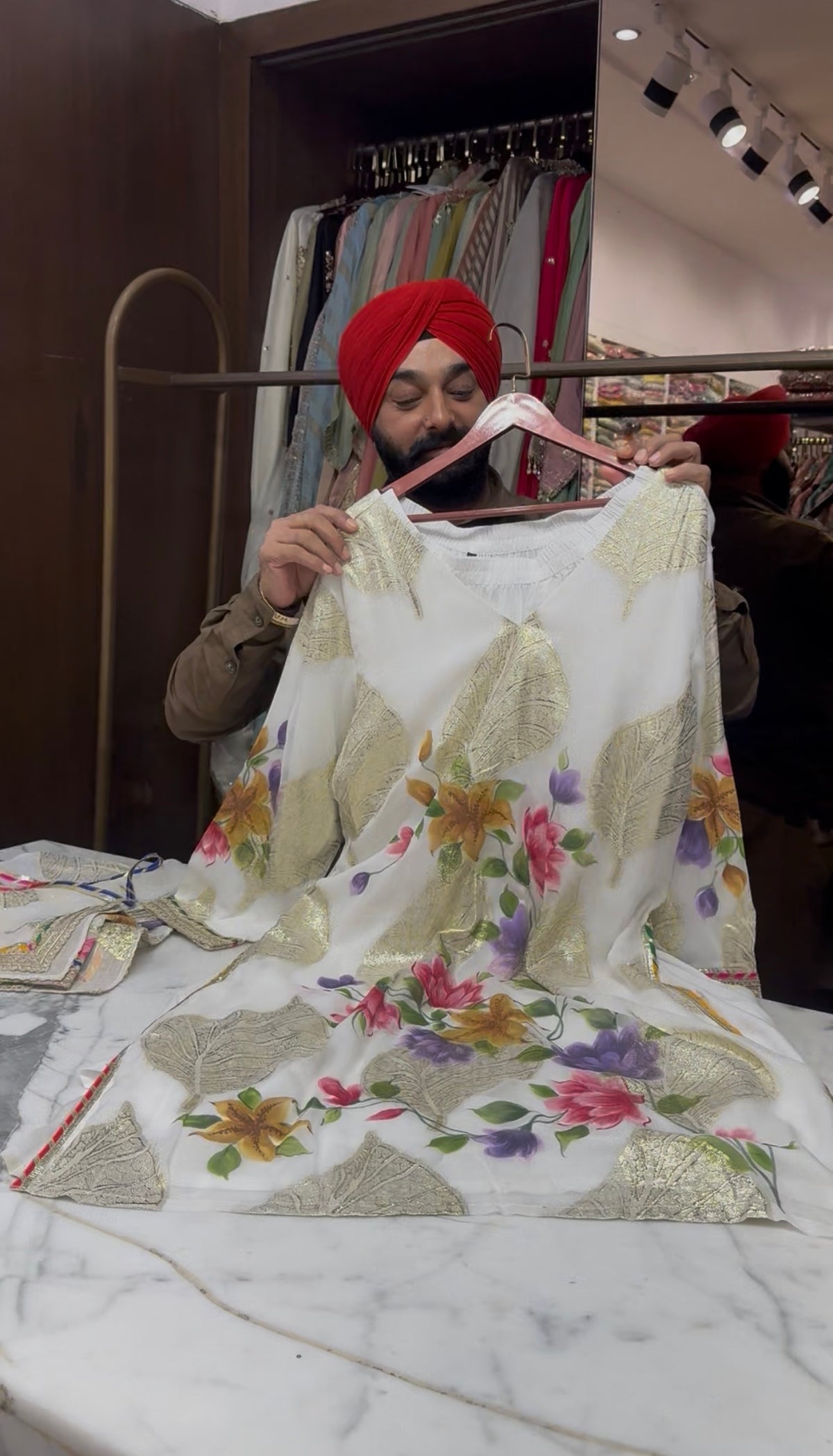 Beautiful Georgette Suit With Full Size Dupatta