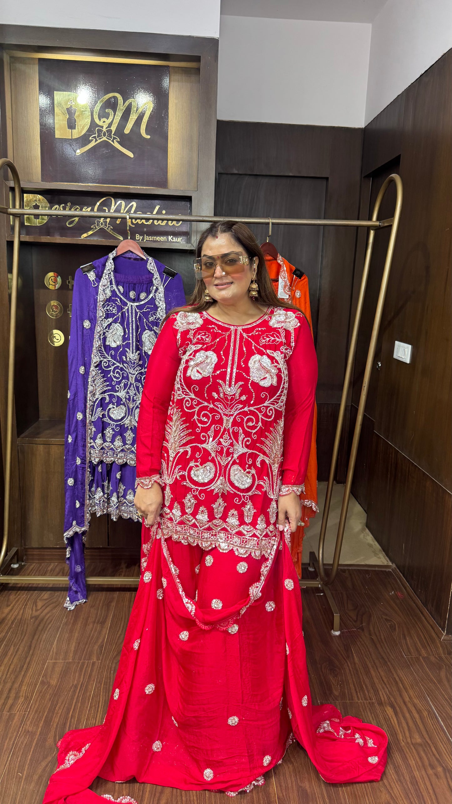 Riti (Pure Chinnon Sharara Suit)