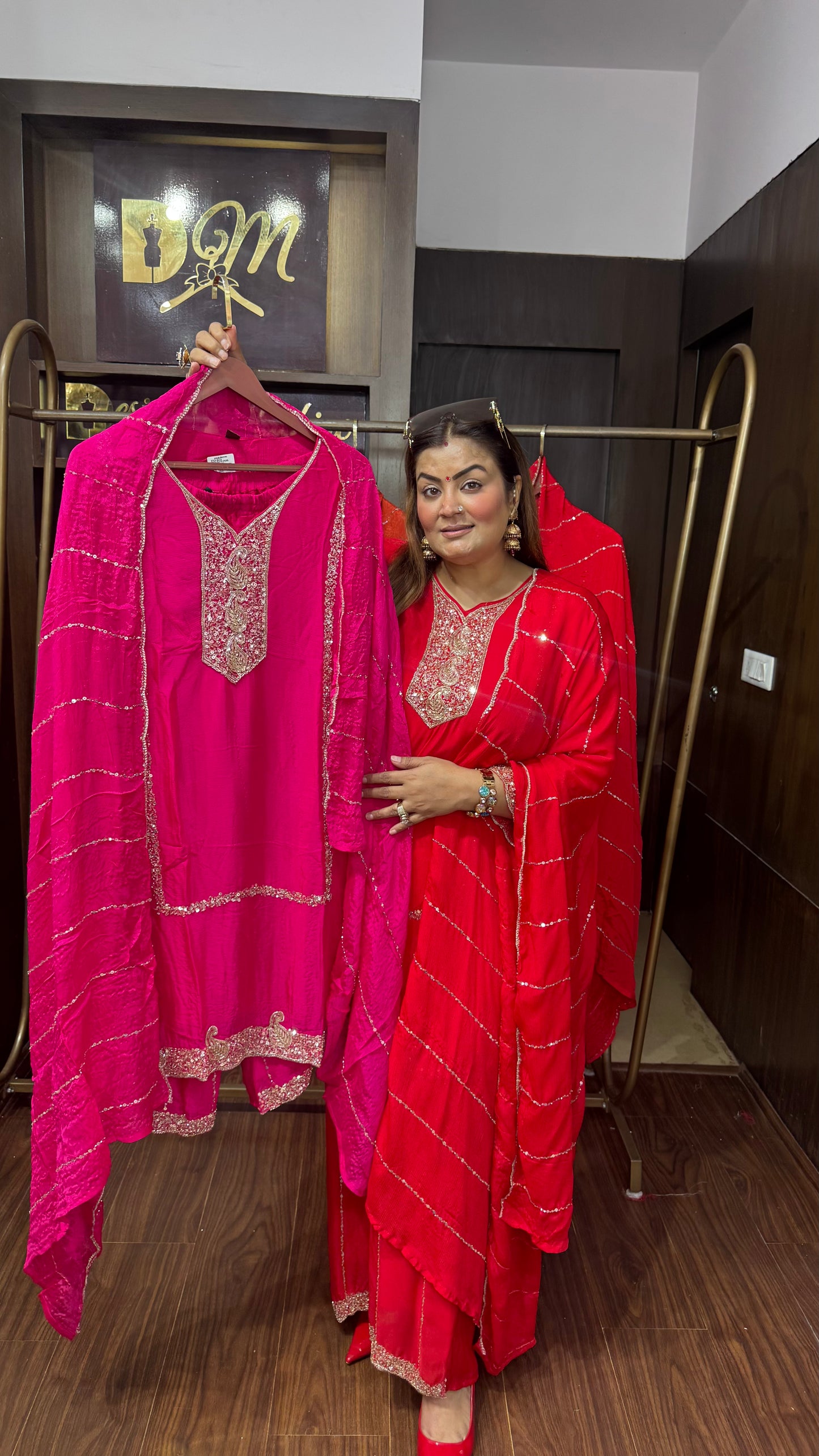 Kirti (Pure Chinnon Suit)