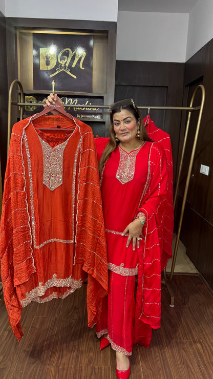 Kirti (Pure Chinnon Suit)