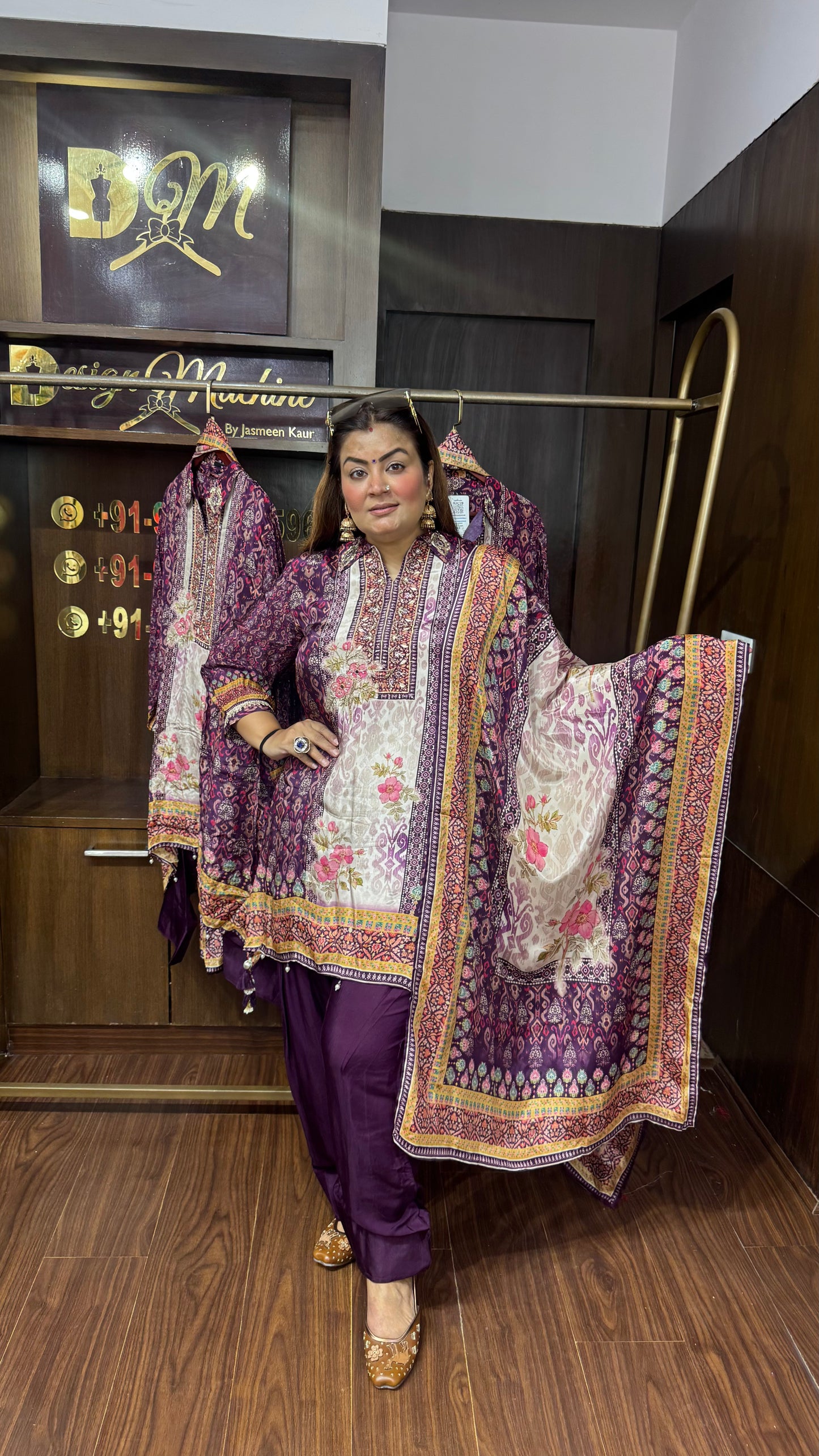 Reshma (Pure Crepe Farshi Salwar Suit)