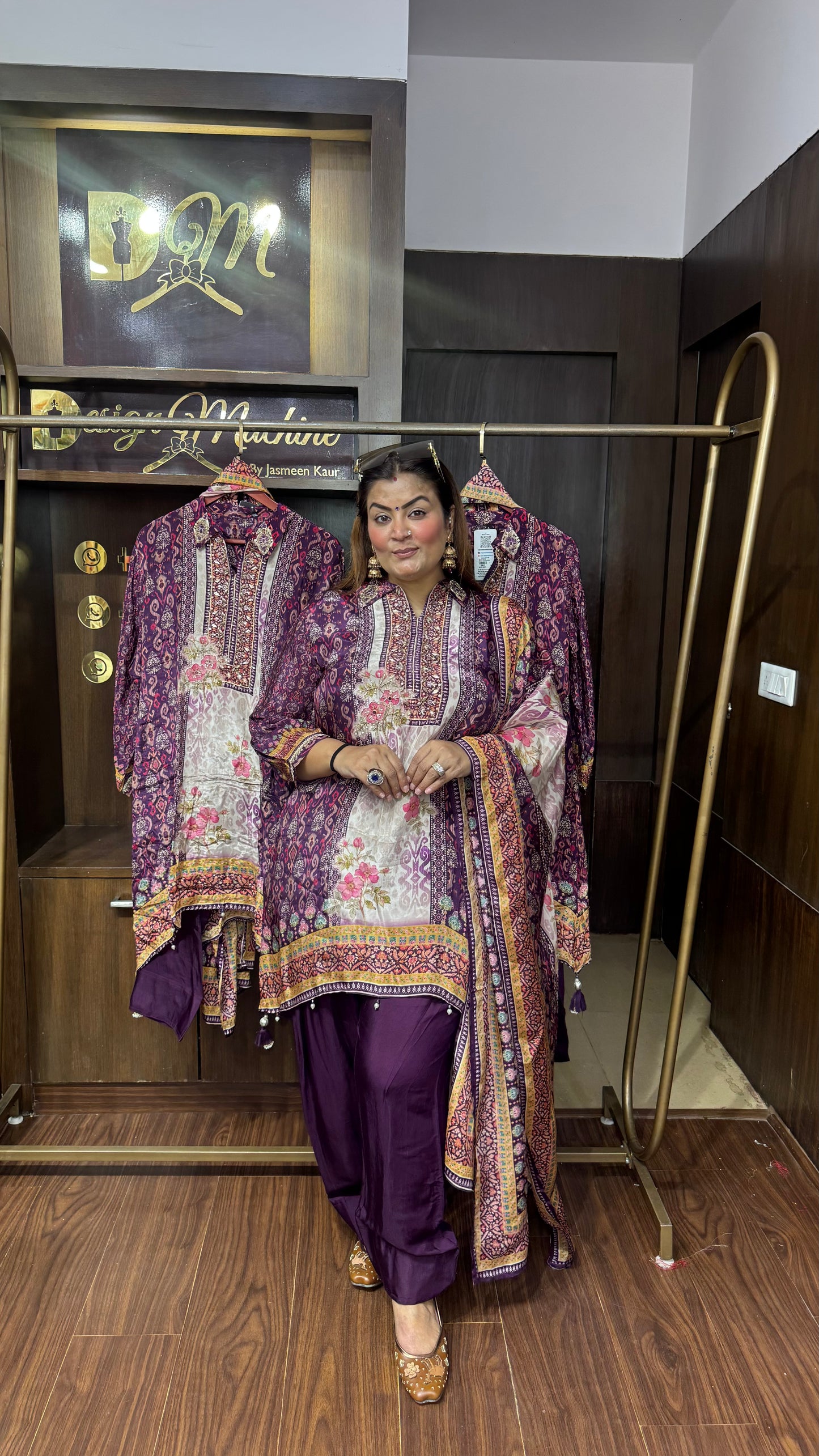 Reshma (Pure Crepe Farshi Salwar Suit)